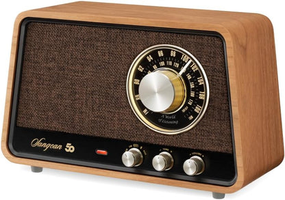 Sangean Bluetooth: Sangean WR-55 AM FM Bluetooth Aux – Side View