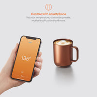 Ember Temperature Control Smart Mug 2, 14 Oz, App-Controlled Heated Coffee Mug with 80 Min Battery Life and Improved Design, Copper
