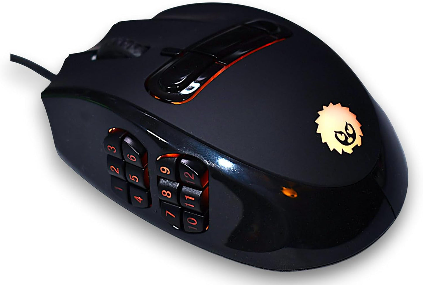 MMO Gaming Mouse with 23 Programmable Buttons and 16 – Front View