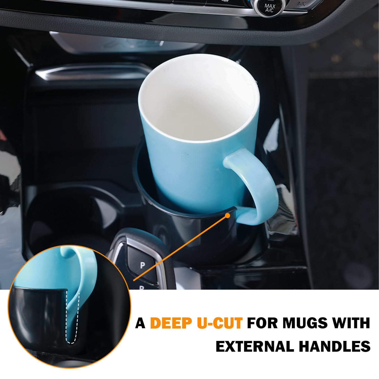 Keyiduid Car Cup Holder Expander Adapter, Cup Holder for Car