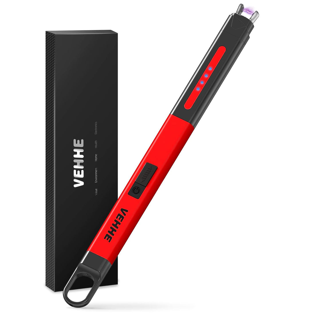 VEHHE Lighter Electric Lighter Candle Lighter USB Lighter (RED)