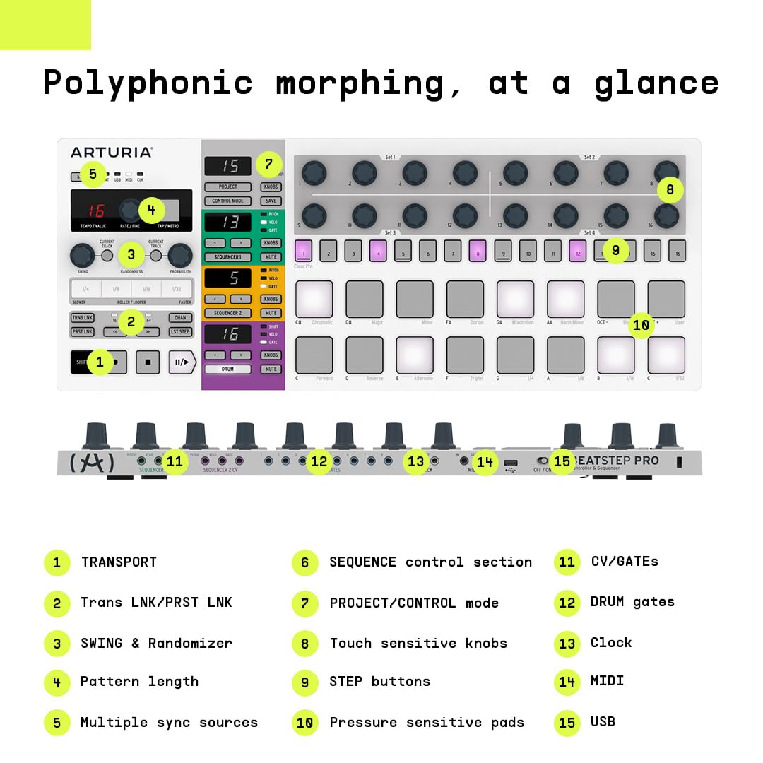 Arturia BeatStep Pro Controller & Amp Sequencer
