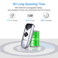 Eyoyo Bluetooth 2D&1D Barcode Scanner, Portable Wireless Mini but Powerful Barcode Reader with 2.4G Wireless&Bluetooth&USB Wired Connection, QR Code Scanner for Phone,Tablet PC