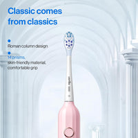 usmile Sonic Electric Toothbrush Sonic Toothbrush, USB Rechargeable Sound Electric Toothbrush for Adults and Children with 3 Modes & Timer, 1 Charge Enough for 6 Months, Y1S Pink