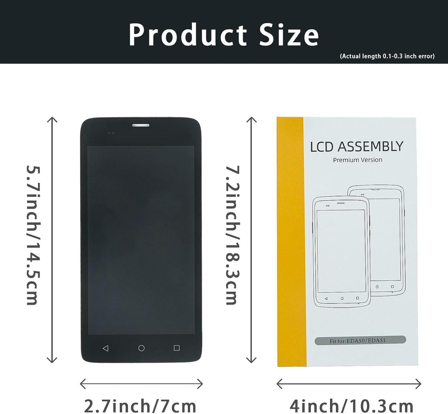 EDA51 LCD Screen & Touch Digitizer Replacement for – Back View