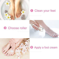 Foot Scrubber Electric Callus Remover, 18-in-1 Rechargeable Electric Foot File Hard Skin Remover IPX7 Waterproof Pedicure Tool with 3 Roller Heads and 2 Speeds for Dead Skin Remover Cracked Heels