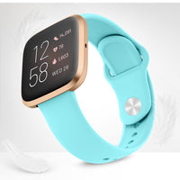 AK Silicone Bands Compatible with Fitbit Versa 2 / Fitbit Versa/Versa Lite/Versa SE Bands for Women Men, Classic Soft Straps Replacement Sport Wristbands for Fitbit Versa 2 Smart Watch