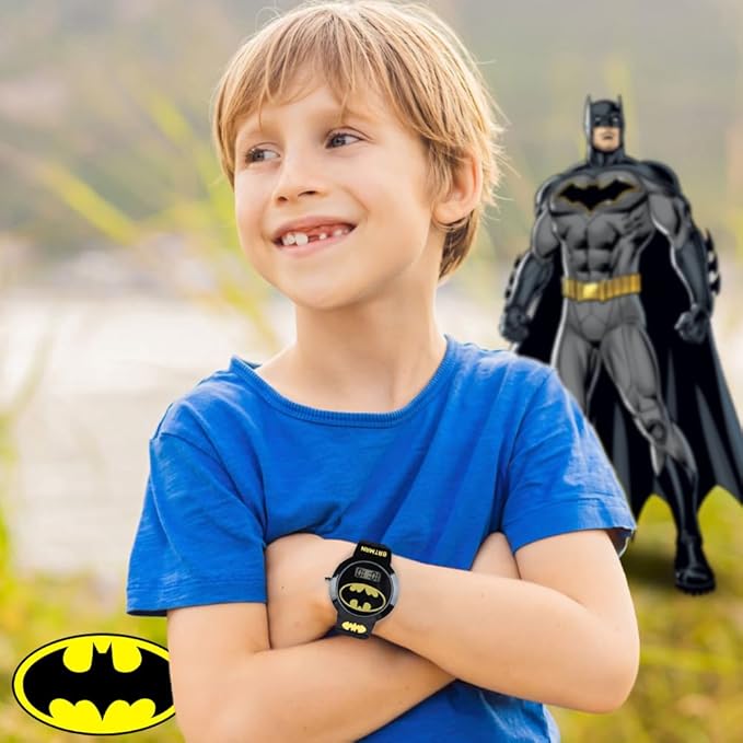 Batman Kids Watch: BAT5041 Batman Timepiece with Black – In Use