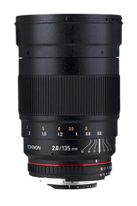 Rokinon 135mm F2.0 ED UMC Telephoto Lens for Fuji X Interchangeable Lens Cameras