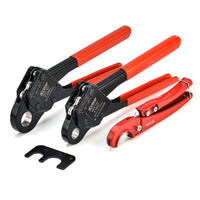 IWISS F1807 PEX Plumbing Crimping Tool 1/2 &3/4 &1 for Copper Ring Crimper Piler with GO NO GO Gauge (1/2 INCH&3/4 INCH)
