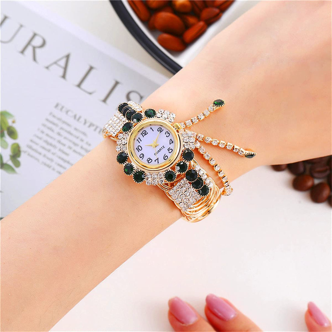 CdyBox Wholesale Women Quartz Watches Alloy Steel Tassel Bracelet Fashion Ladies Bangle Wristwatch Great Gifts