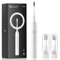 Usmile Electric Toothbrush, USB Rechargeable Sonic Electric Toothbrush for Adults, Whitening Toothbrush with Pressure Sensor, 4-Hour Fast Charge for 6 Months, P1 White