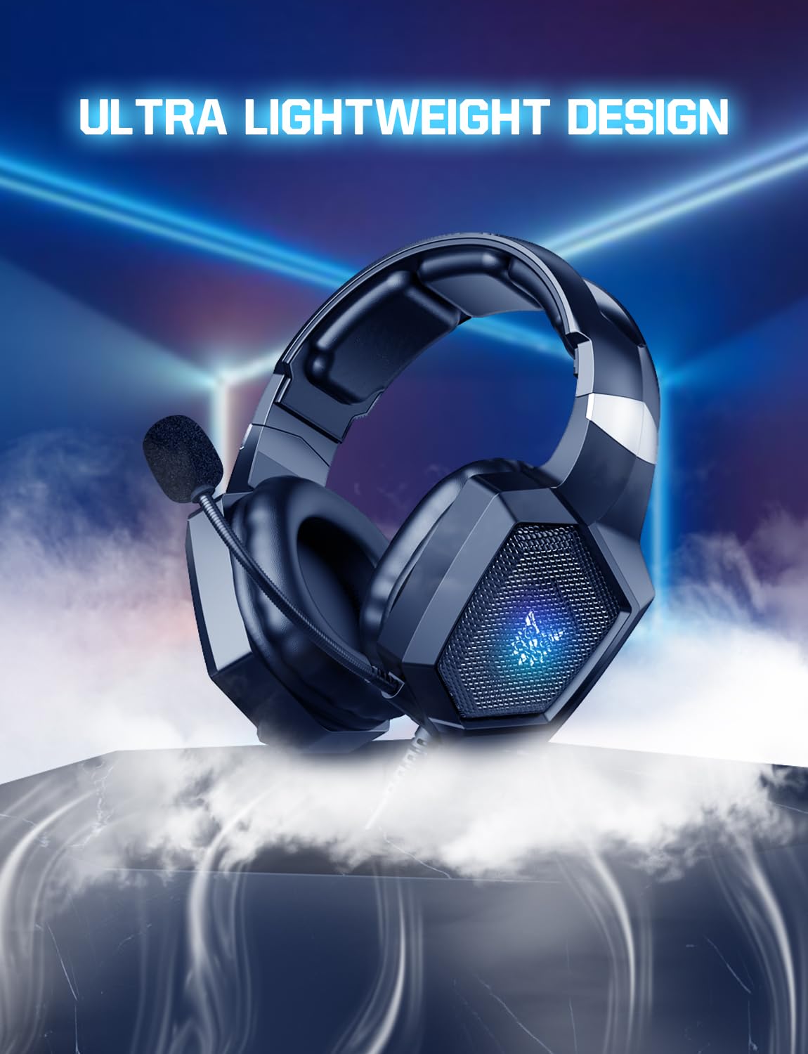 Gaming Headset, Wired Gaming Headphone with 360° Adustable Noise Canceling Microphone