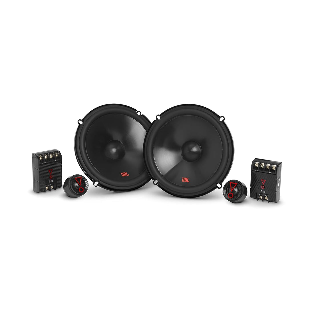 JBL Stage 3607CF - 6.5" Two-way car audio component system w/crossover - No Grill