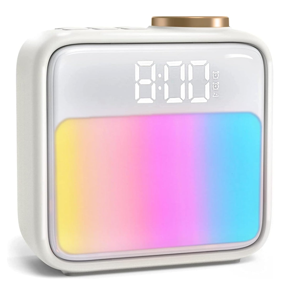 AHNCY Sunrise Alarm Clock Wake up Light for Bedrooms, 6 Dynamic Scene Simulation Light Combine Soothing Sounds & 10 Colors Night Light Dual Alarm Clock Snooze Sleep Aid for Heavy Sleepers Bedside