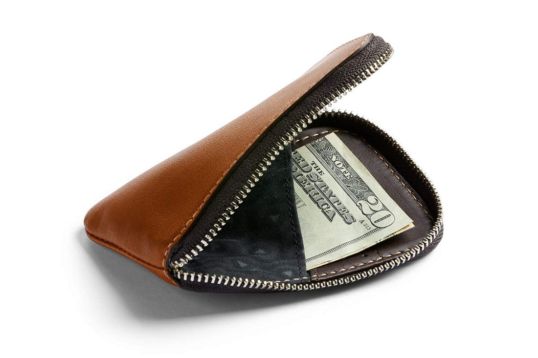 Bellroy Leather Card Pocket Wallet Caramel