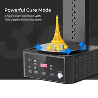Creality Wash and Cure UW-01 2 in 1 Machine for Creality Resin 3D Printer UV Curing Rotary Box Bucket for LCD/DLP/SLA Size 7.42x6x7.8 inches