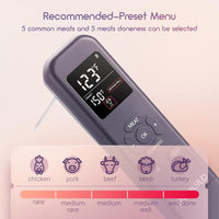 INKBIRD 3-in-1 Instant Meat Thermometer Infrared Read Thermometer for Cooking Temperature with Meat Probe, Digital Food Thermometer with Alarm and Timer for BBQ, Grilling, Pizza Oven, Kitchen