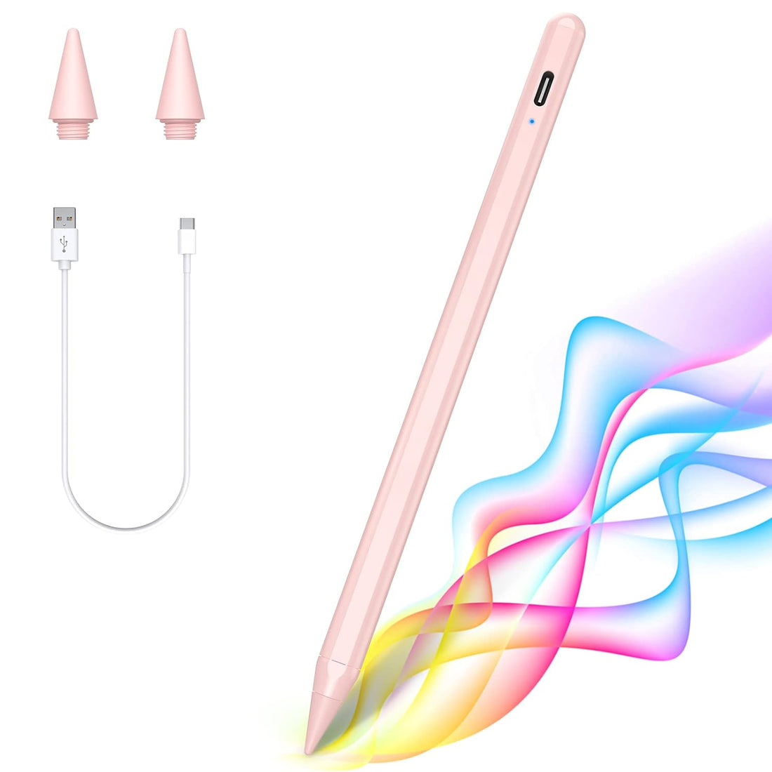 MATEPROX Stylus Pen for iPad, 3rd gen Palm Rejection,Active Stylus Pencil for Apple iPad Pro 11/12.9",iPad 6th/7th Gen,iPad Mini 5th Gen,iPad Air 3rd Gen,Precise for Writing/Drawing/Sketching(Pink)
