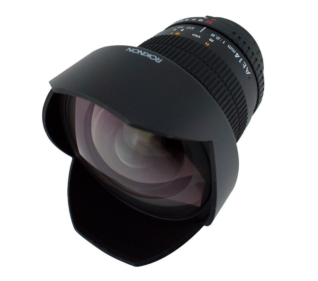 Rokinon FE14MAF-N 14 mm f/2.8 IF ED UMC Ultra Wide Angle Fixed Lens with Built-in AE Chip for Nikon (Black)