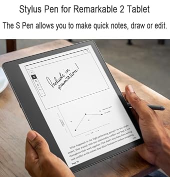 Stylus Pen for Remarkable 2 Tablet，4096 Pressure Levels, JVIQ Stylus with Palm Rejection, Marker Pen for Remarkable 2 Tablet (No Eraser) + 5 Tips/Nibs (Gray)