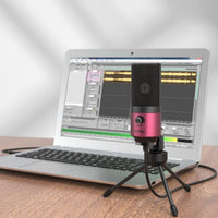 Fifine K669 USB Podcast Condenser Recording Microphone with Tripod Stand