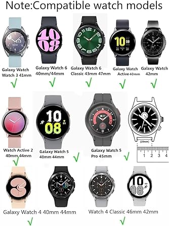 Meyicoo Bling Strap Compatible with Samsung Galaxy Watch 42mm/Active 2/Galaxy Active 40mm/Gear S2 Classic/Gear Spor/SM-R810 R815 Bands Shiny Bling Leather 20mm Wristband Women (Rose Gold)