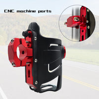 KARSEE Motorcycle Cup Holder Motorcycle Accessorie Metal with Shock Proof Bottle Drink Cup Holder Beverage Bracket Cage(Color : Red)