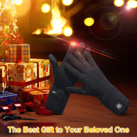 Rechargeable Heated Glove Liners -USB Battery Heated Gloves,Electric Gloves Heated Mens Women,Winter Warm Windproof Touchscreen Gloves,Motorcycle Hiking Ski Arthritis&Raynaud's