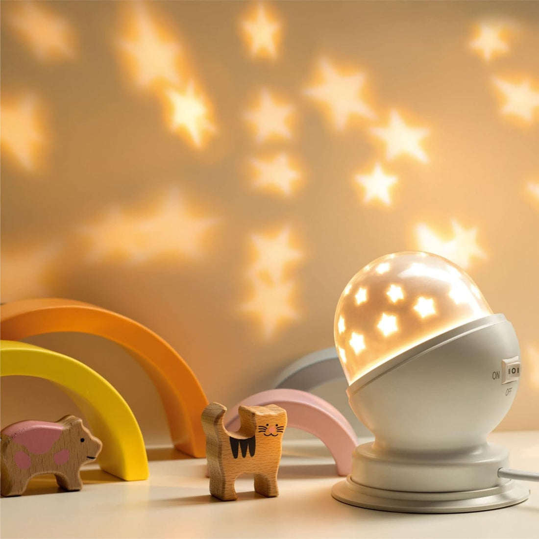 Toyunia Star Night Light for Kids Star Night Light for Kids Bedroom Girls Night Light Starry Night Light Projector Plug in Night Light for Kids with Timer (Plug in Rotating, 3000K)