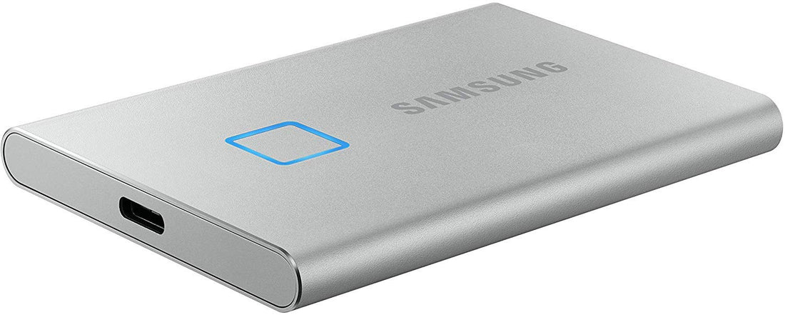 Samsung Electronics Samsung T7 Touch Portable Ssd 500Gb - Up To 1050Mb/S - Usb 3.2 External Solid State Drive, Silver (Mu-Pc500S/Ww)
