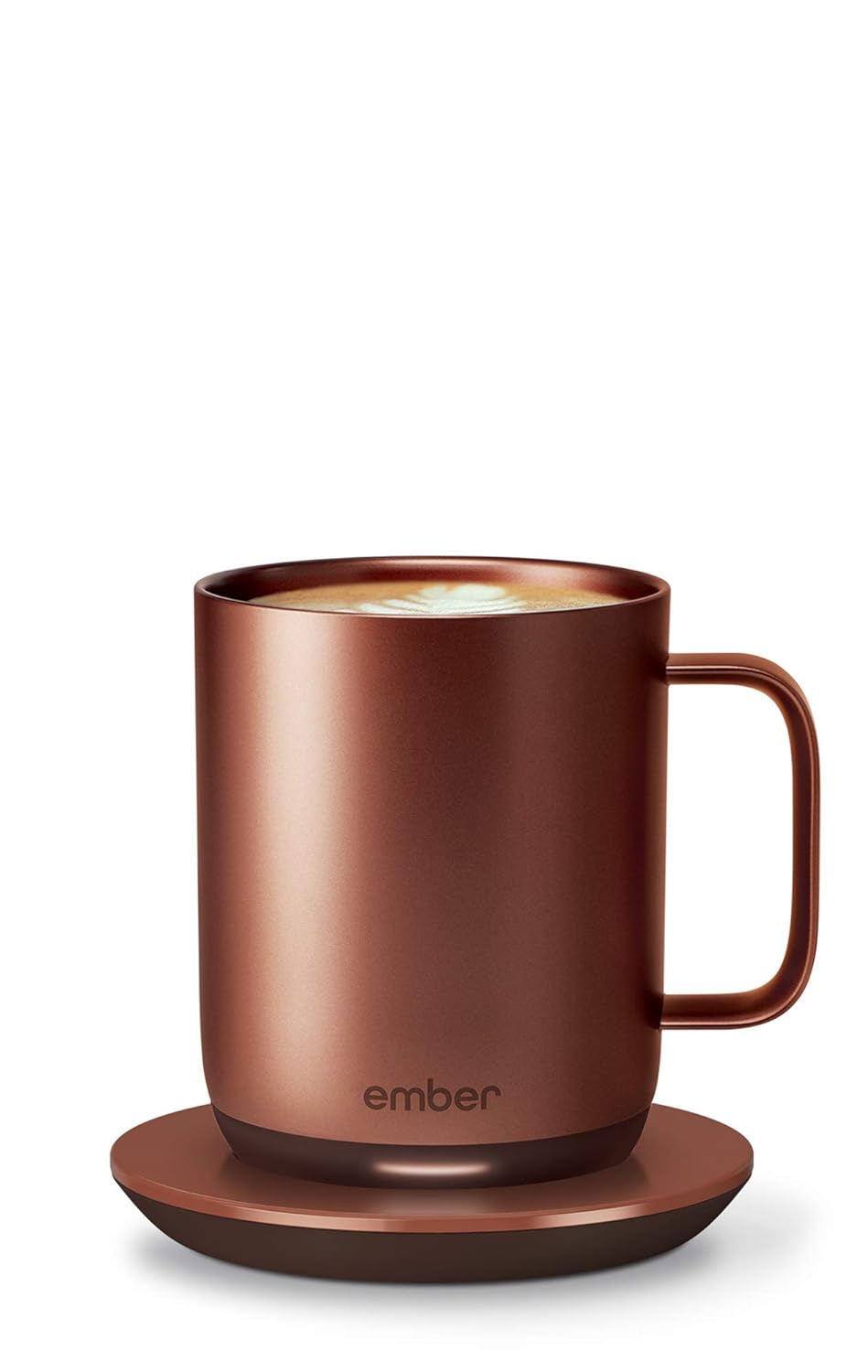 Ember Temperature Control Smart Mug 2 Charging Coaster, Black - New and Improved Design (Copper)