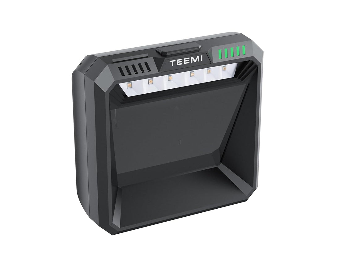 TEEMI TMSL-74 1D 2D Presentation Barcode Scanner USB Wired Plug and Play QR Area Imager, Largest Field of View Omni-Directional Handsfree Scanning for Retail, Inventory Management, Kiosk