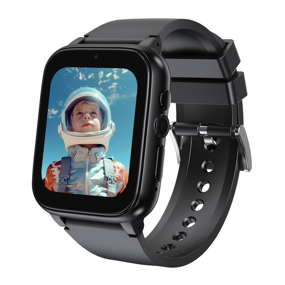 iCHOMKE Smart Watch for Kids, Girls Boys Smartwatch with 26 Games Camera Video Recorder and Player, Pedometer Calendar Flashlight, Audio Book etc., Gifts for 4-12 Years Children (Black)
