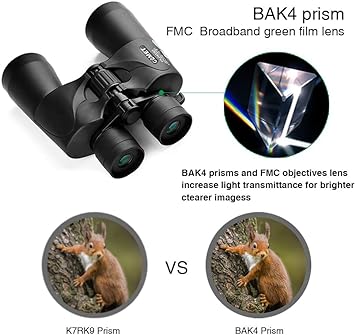 Zoom Binoculars for Adults High Powered,10-24x50 HD Professional/Waterproof Binoculars ，Durable & Clear BAK4 Prism FMC Lens Binoculars for Birds Watching Hunting Traveling Concerts