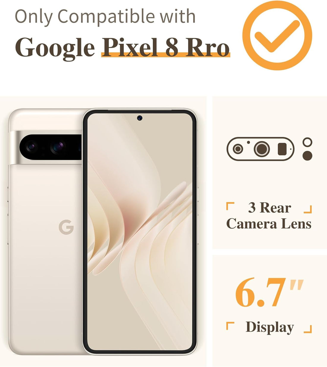 GVIEWIN Compatible with Google Pixel 8 Pro Case, with 2X Screen Protectors, [Not Yellowing + Military Grade Drop Tested] Clear Floral Slim Shockproof Protective Women Phone Case(Blooming Flowerets)