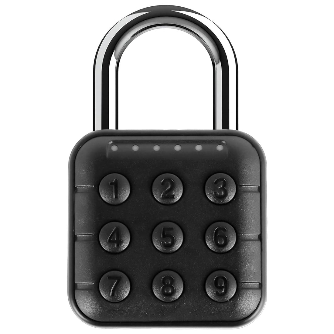 Combination Lock, 6 Digit Password Locker Lock Aluminum Alloy Code Digital Padlock, Push Button Safe Padlock Security Padlock, Combination Padlock for Gym and School Lockers(Black)