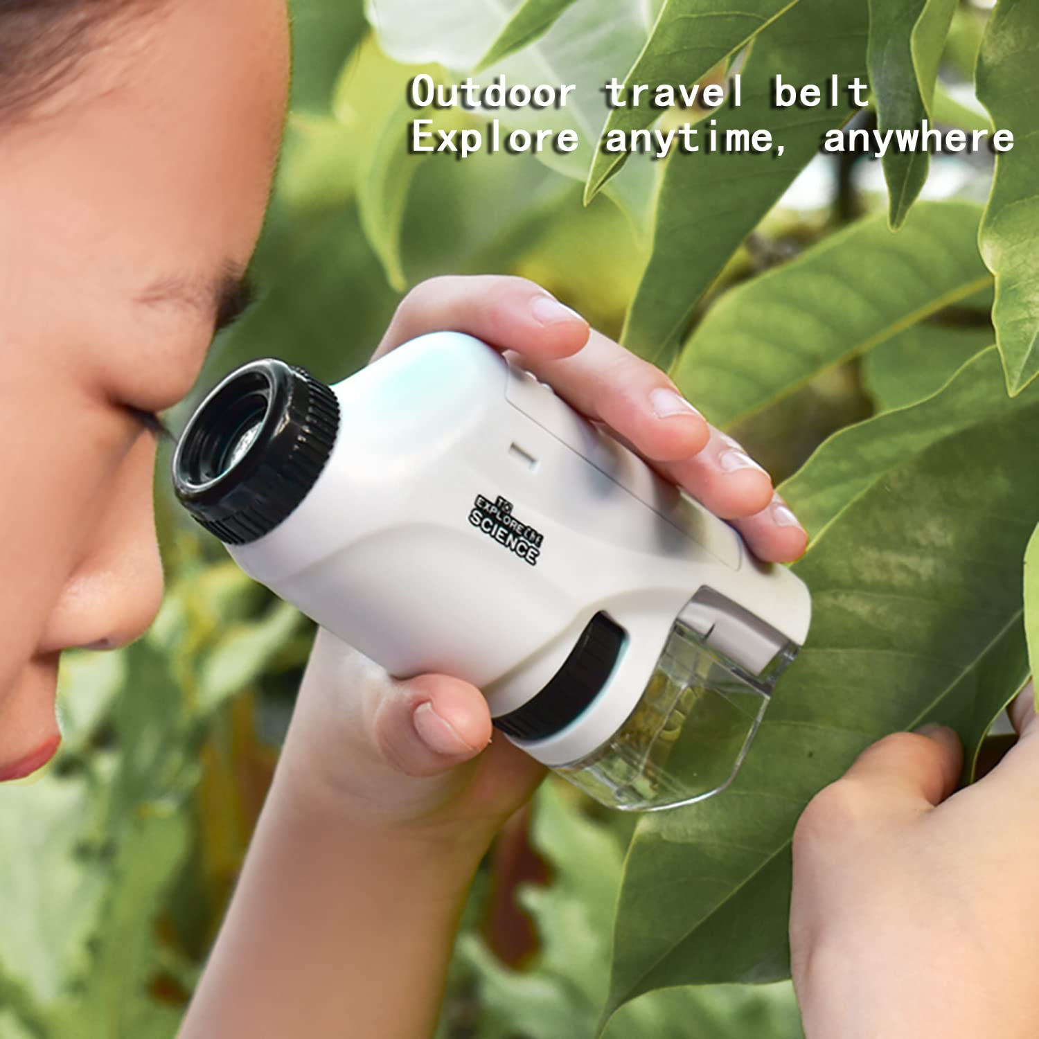 XIANGEN Portable 60X-120X Optical Microscope with LED Light Birthday Gift for Primary and Secondary School Students