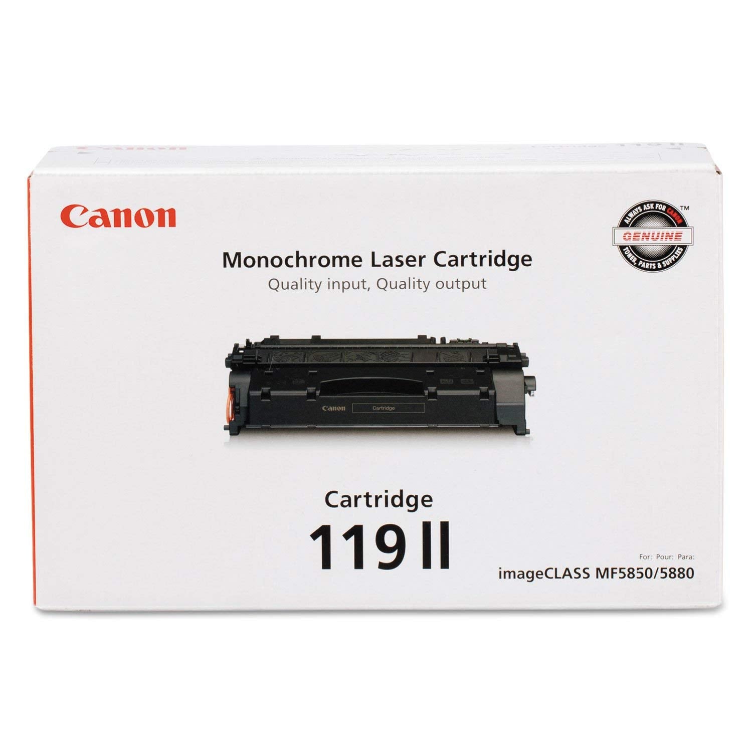 3480B001 (CRG-119 II) Toner, 6400 Page-Yield, Black