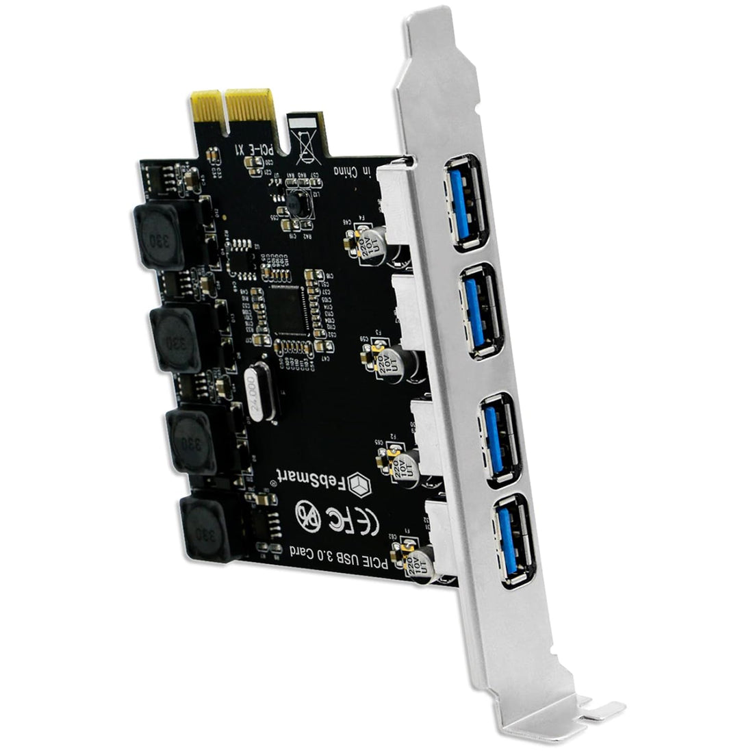 Feb Smart 4 Ports USB 3.0 Super Fast 5Gbps PCI Express(PCIe) Expansion Card for Windows XP
