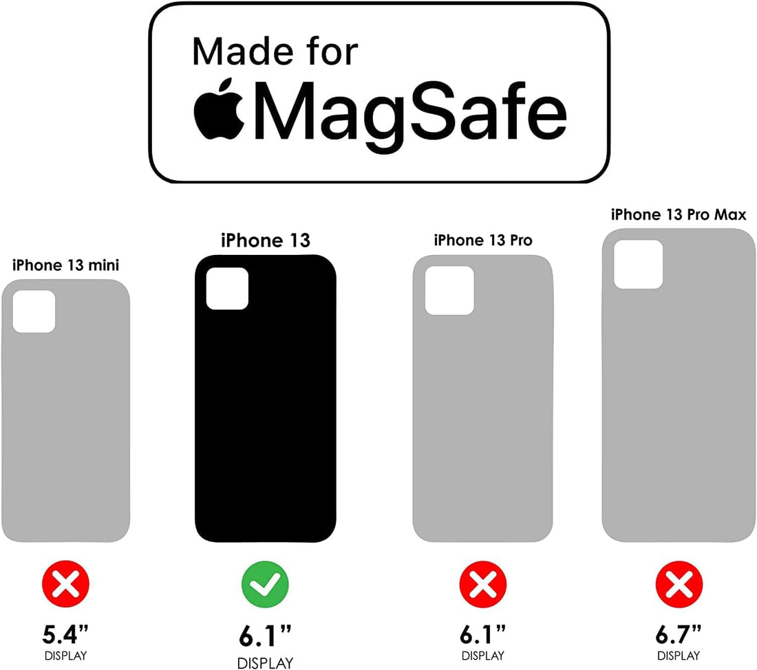 LifeProof Next Screenless Series Case for MagSafe for iPhone 13 (NOT Mini/Pro/Pro Max) Non-Retail Packaging - Black Crystal