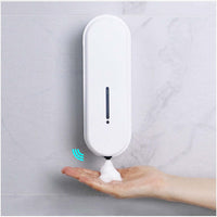 TECHO Automatic Soap Dispenser Hand Sanitizer Dispenser Wall Mount, Foaming Hand Free Soap Dispenser,Touchless Electric Sensor Pump Battery Operated for Kitchen Bathroom Hotel Restaurant