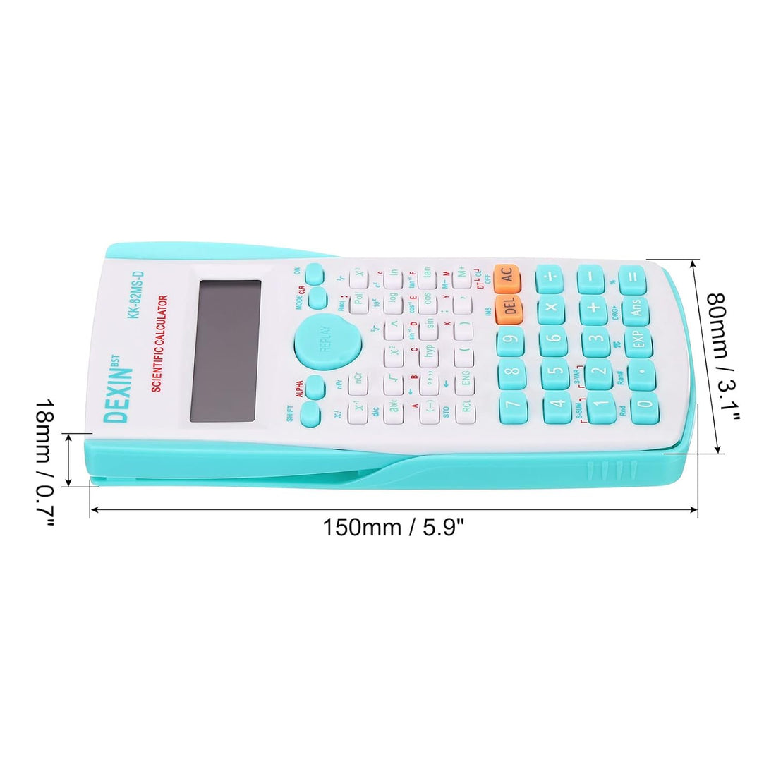PATIKIL Scientific Calculator, 2-Line Standard Engineering Calculator with 240 Function 12 Digit LCD Display Math Calculator for Office Business, Green