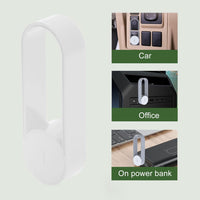 Desk Air Purifier, Stable Safe Mini Air Purifier USB for Family (White)