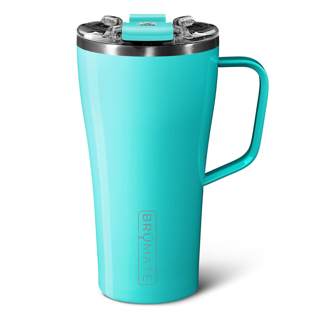 BrüMate Toddy 22oz 100% Leak Proof Insulated Coffee Mug with Handle & Lid - Stainless Steel Coffee Travel Mug - Double Walled Coffee Cup (Aqua)