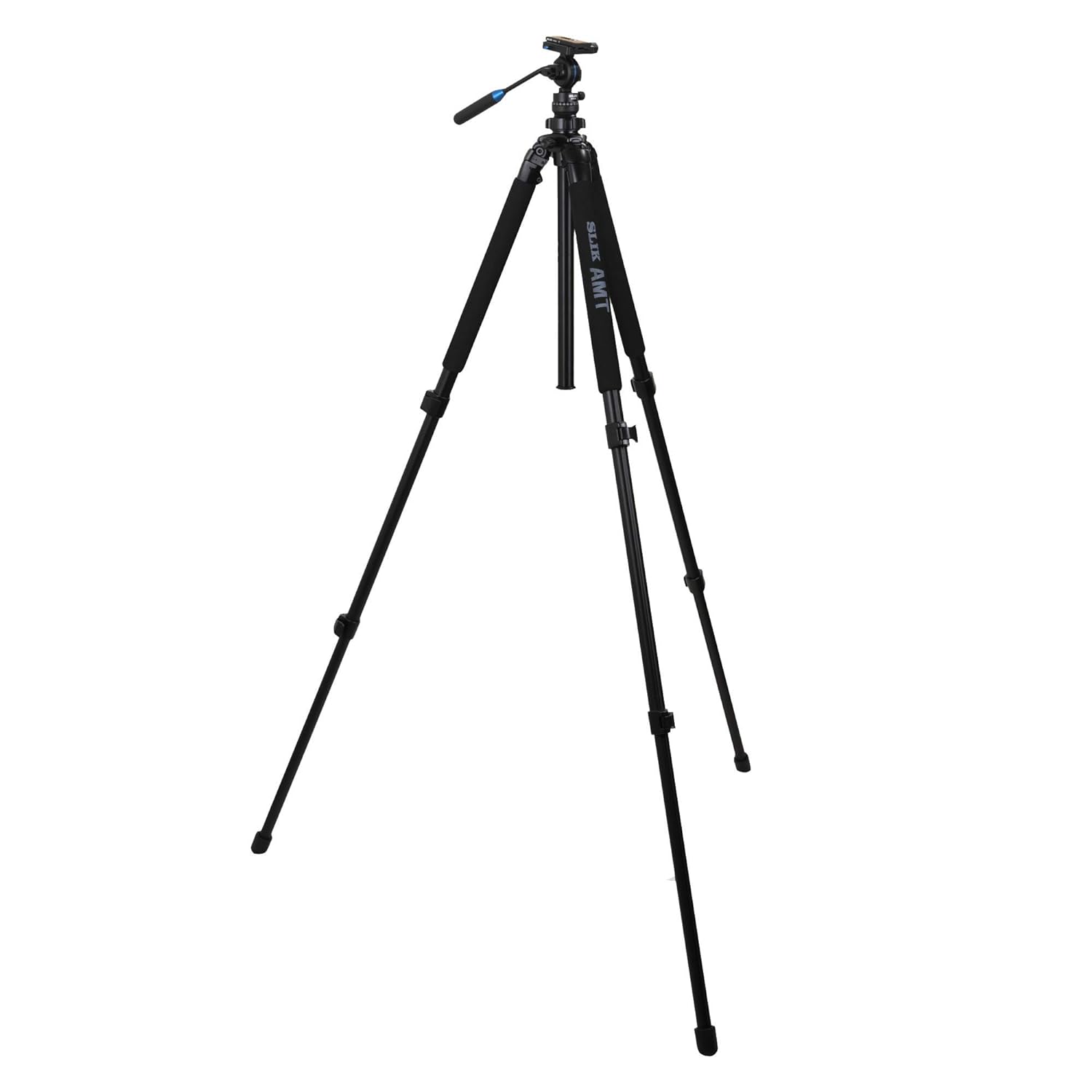 SLIK PRO 700SVH Aluminum Tripod with SVH-501 Compact Fluid Video Head for Mirrorless/DSLR Sony Nikon Canon Fuji Cameras and More - Black (613-352)