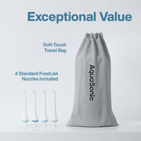 Aqua Flosser - Professional Rechargeable Oral Irrigator With 4 Tips And 4 Dental Tools - Water Flosser W/ 3 Modes - Portable Cordless - Ideal For Kids And Braces - Dentist Recommended - Fda Approved
