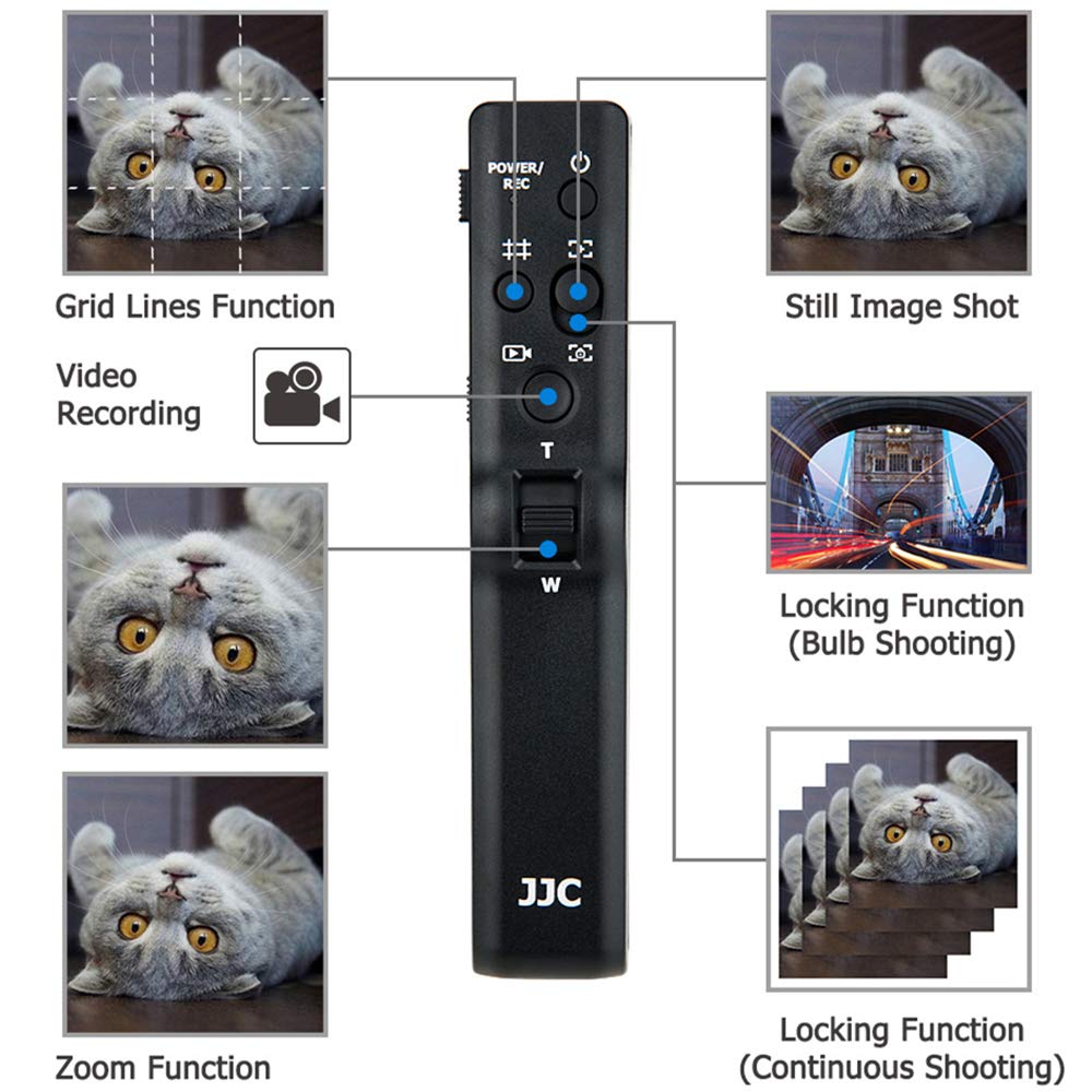 Video Remote Control Tripod for Sony FDR-AX53 AX43 AX33 AX100 AX700 HDR-CX405 CX455 CX440 CX675 Camcorder Handycam RX10M4 RX10M3 RX10M2 RX100M7 RX100M6 HX99 HX90V HX80 HX60V HX50V HX400V HX300 Camera