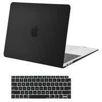 MOSISO MacBook Air 13 inch Case 2020 2019 2018 Release A2179 A1932 with Retina Display, Plastic Hard Shell Case & Keyboard Cover Only Compatible with MacBook Air 13 with Touch ID, Black