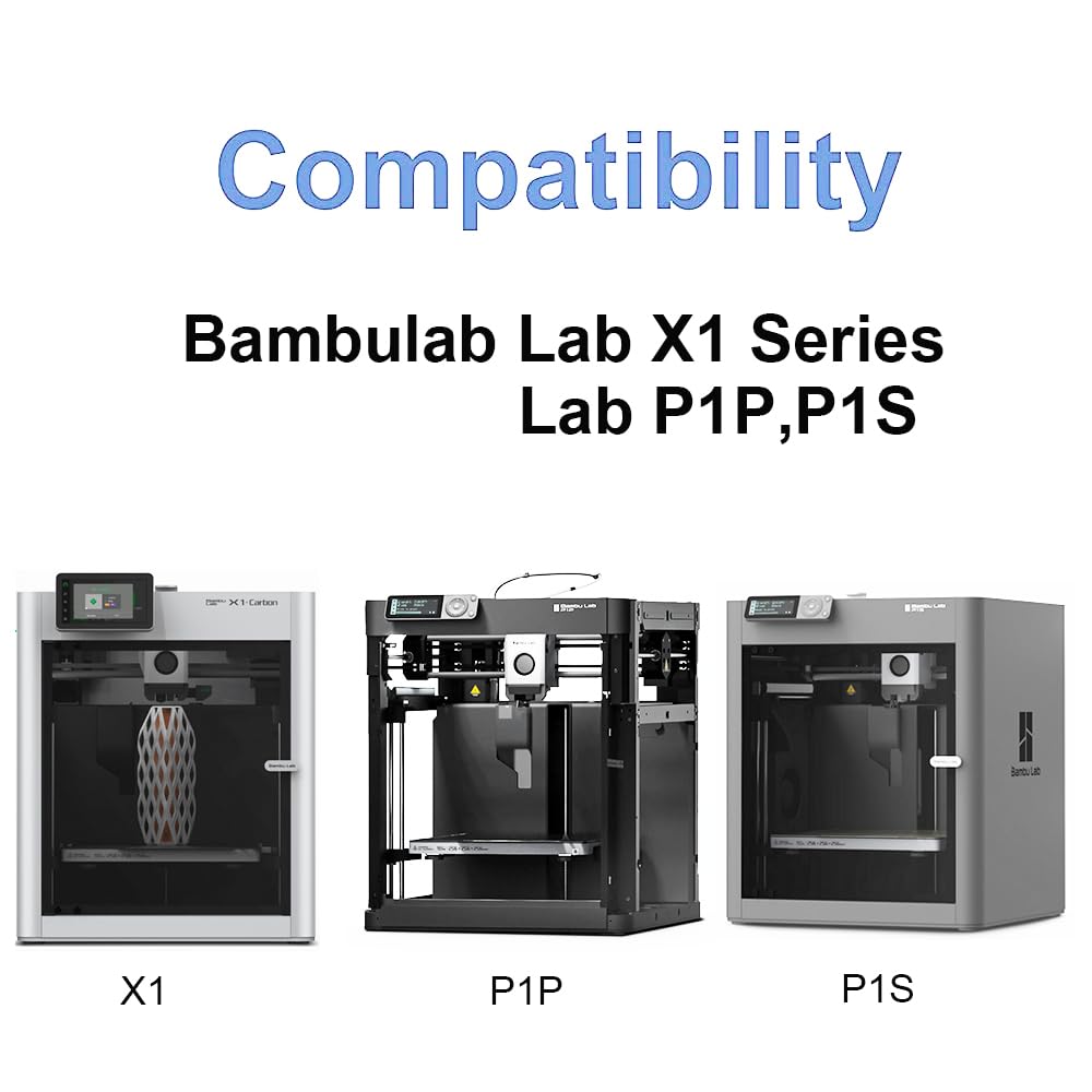 HzdaDeve Build Plate for Bambu Lab X1/X1C/P1P/P1S Carbon 257.5 x 257.5MM Magnetic PEI Sheet Kit Double Sided Textured Film Bed Flexible Building Surface Platform Plate for 3D Printer Accessory (Black)